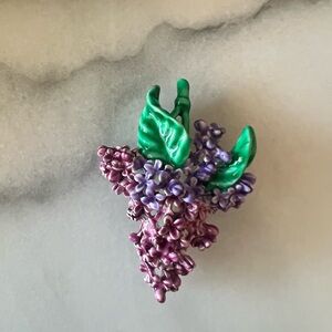 Vintage Lilac bunch pin Edith Vanderbilt